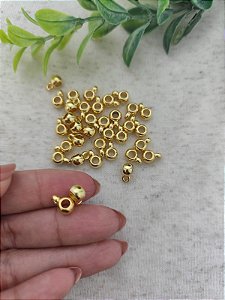 Caneca ABS 4x9mm Ouro (10un)