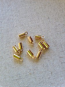 Terminal Copinho 4mm Ouro (10un)