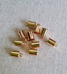 Terminal Copinho 6mm Ouro (10un)