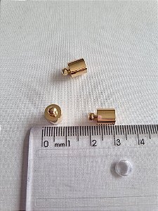 Terminal Copinho 7mm Ouro (10un)