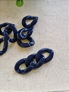 Elo de Resina Azul Marinho 24mm (10gr-Aproximadamente 16un)