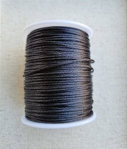 Fio de Seda 1mm  Preto (5 metros)