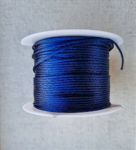 Fio de Seda 1mm  Azul Marinho (5 metros)