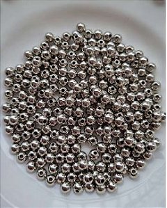 Bolinha ABS 6mm Níquel Free - Hipoalergênico (10gr - Aproximadamente 78un)