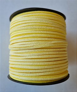 Cordão de Camurça Amarelo 2.7mm (Metro)