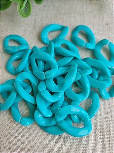 Elo de Resina Turquesa 24mm (10gr-Aproximadamente 16un)