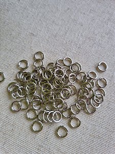Argolinha 6mm Níquel  (10gr - Aproximadamente 100un)