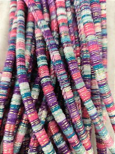 Cordão Multicolor 6mm Lilás (Metro)