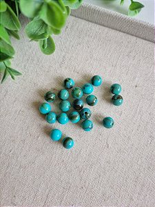 Bola Resina 8mm Turquesa Mesclado (20gr - Aproximadamente 70un)