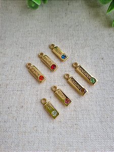 Pingente Palavra Saúde Ouro (Un)