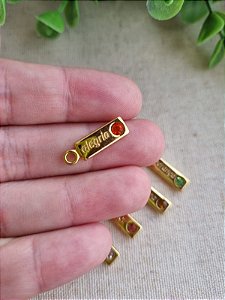 Pingente Palavra Alegria Ouro (Un)