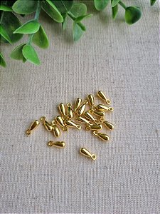Pingente Gota ABS Ouro (20un)