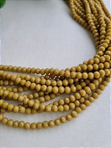 Cristal Ocre 4mm (1 Fio- Aproximadamente 120un)