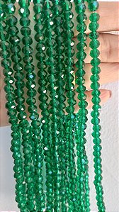 Cristal Verde Esmeralda 6mm (1 fio - 90un)