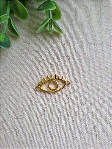 Entremeio Olho Grego 22mm Ouro (un)