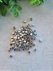 Entremeio Quadradinho ABS 3x3 Níquel Free - Hipoalergênico  (10gr-Aprox. 120un)