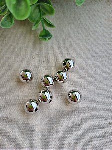 Bolinha ABS 12mm Níquel Free - Hipoalergênico (10gr - Aproximadamente 10un)