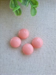 Conta de Resina Redonda 17mm Salmon (4un)