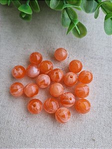 Bola Resina 10mm Laranja Mesclado (20gr - Aproximadamente 40un)