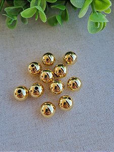 Bolinha ABS 12mm Ouro (10gr - Aproximadamente 10un)