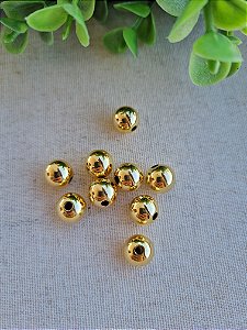 Bolinha ABS 10mm Ouro (10gr - Aproximadamente 20un)