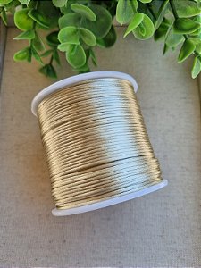 Fio de Seda 1mm  Bege Claro (5 metros)