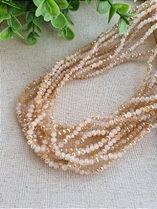 Cristal Bege Mesclado 4mm (1 fio-120un)