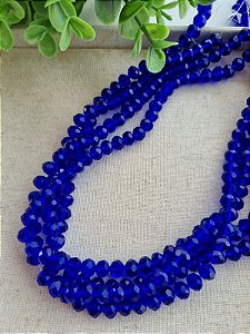Cristal  Azul Royal 8mm (1 Fio- Aproximadamente 64un)