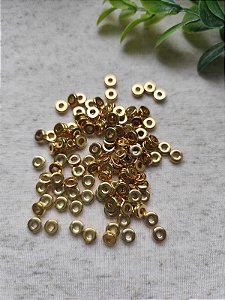 Entremeio Disco ABS Ouro (5gr - Aproximadamente 90un)