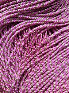 Fio Marroquino Rosa com Dourado 3mm (mt)