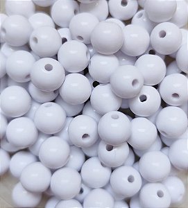 Bola Resina 10mm Branco (20gr - Aproximadamente 40un)