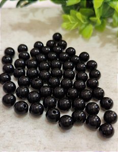 Bola Resina 10mm Preta (20gr - Aproximadamente 40un)