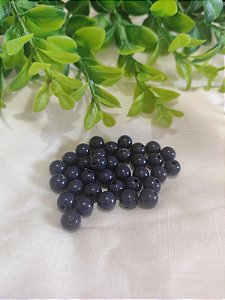 Bola Resina 8mm Azul Marinho (20gr - Aproximadamente 70un)