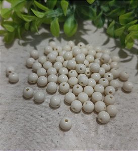 Bola Resina 8mm Off White (20gr - Aproximadamente 70un)