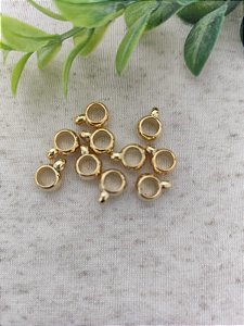 Caneca ABS 7x11mm Ouro (10un)