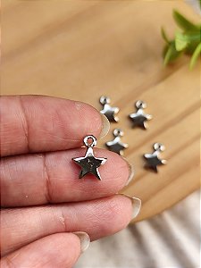Pingente Estrela 10mm Níquel (UN)
