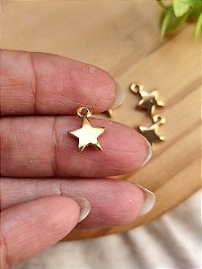 Pingente Estrela 10mm Ouro (UN)