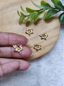 Pingente Flor 10mm Ouro (UN)