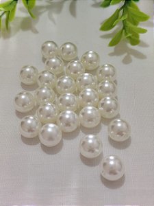 Pérola de ABS 12mm Marfim  (20gr -Aproximadamente 25un)