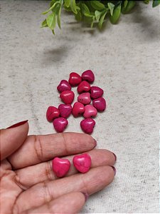 Howlita Coração Pink 12mm (un)