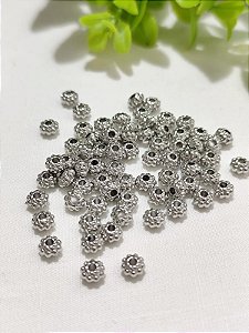 Pitanga ABS 6mm Níquel Furo Passante (10gr - Aproximadamente 134un)