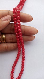 Cristal Vermelho 6mm (1 fio - 86un)