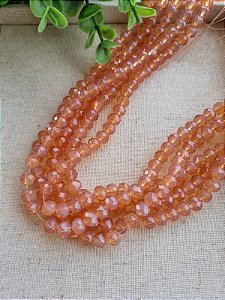 Cristal Tangerina 8mm (1 Fio- Aproximadamente 70un)