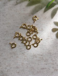 Fecho Bóia Ouro 6mm  (4 un)