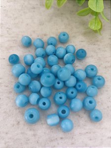 Bola Olho de Gato 8mm Azul (10gr-Aproximadamente 18un)