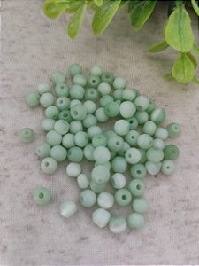 Bola Olho de Gato 6mm Verde (10gr-Aproximadamente 48un)