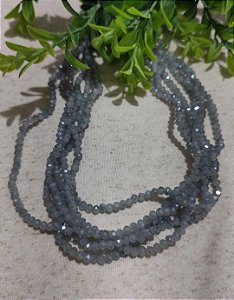 Cristal Cinza Claro 4mm (1 fio - 120un)