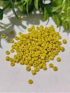 Miçanga Chinesa nº 6 Amarelo Gema 4.1mm (20gr)