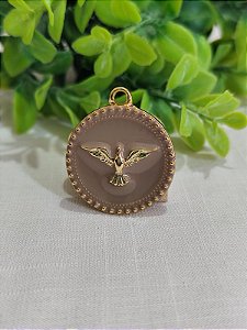 Pingente Espírito Santo Resinado Nude 3cm (un)