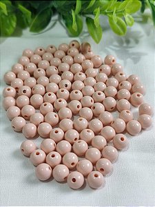 Bola Resina 8mm Rosa Claro (20gr - Aproximadamente 70un)